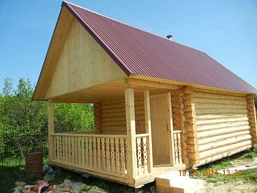 Баня 4×3 с террасой, 20 м² Баня 4×3 с террасой, 20 м²