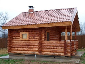 Баня 5×3 с террасой, 15 м² Баня 5×3 с террасой, 15 м²