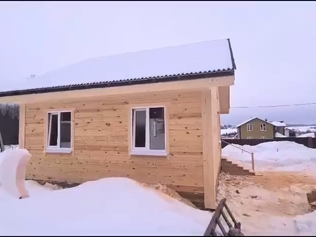 Дом-Баня из бруса с террасой Дом-Баня из бруса с террасой